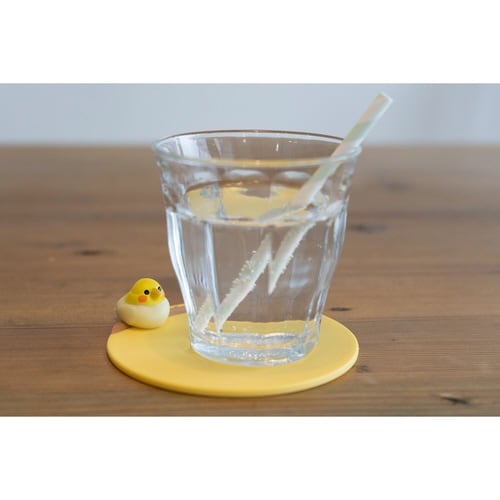 コースター 12cm トリさんコースター オカメ