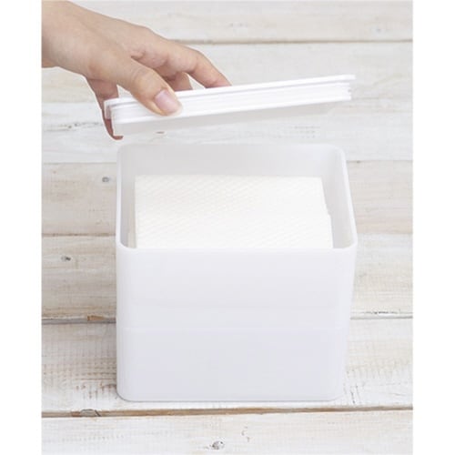 トイレ収納 トイレ掃除シートケース ホワイト