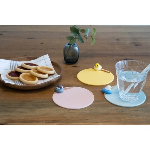 コースター 12cm トリさんコースター セキセイ