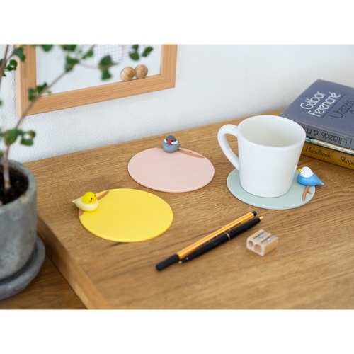 コースター 12cm トリさんコースター セキセイ