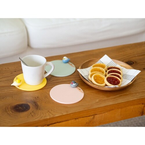 コースター 12cm トリさんコースター ナミ文鳥