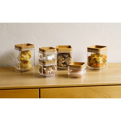 保存容器 300ml 重なるキャニスター バンブー