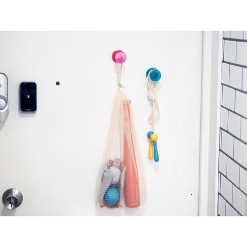 お風呂収納 バスフック ピンク