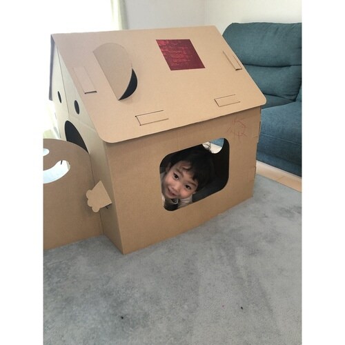 ダンボール 家 ハウス くま ダンボールハウス