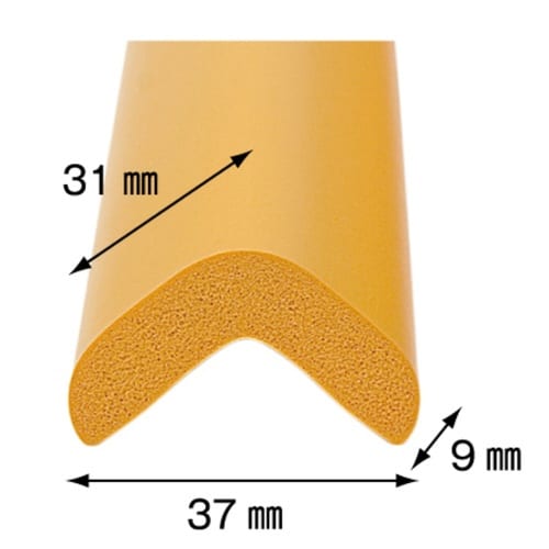安心クッション L字型 小 イエロー