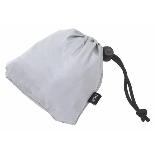 エコバッグ 巾着収納 ネコ 持ち運び グレー