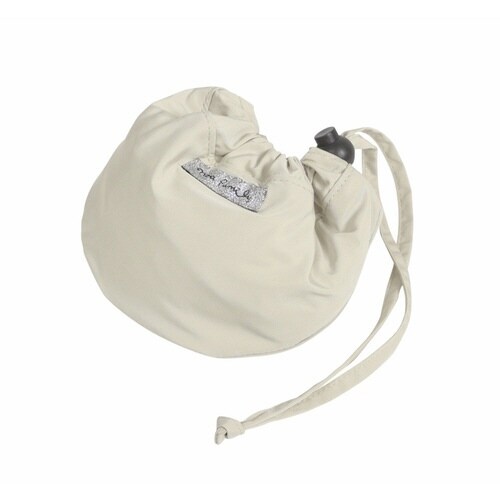 エコバッグ 巾着収納 ネコ 持ち運び ベージュ