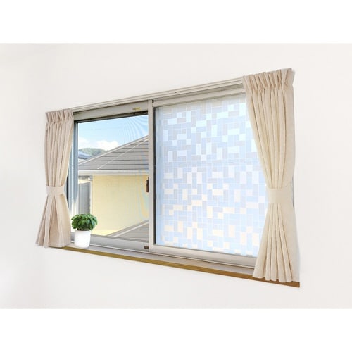 窓貼りシート 窓用 すりガラス調 クールタイル