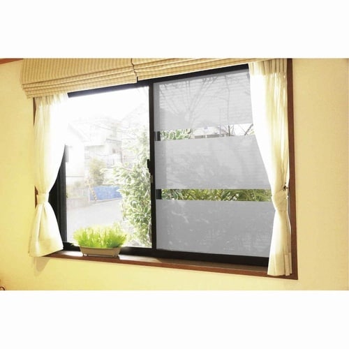 断熱シート 窓に貼る目隠しシート ライトグレー