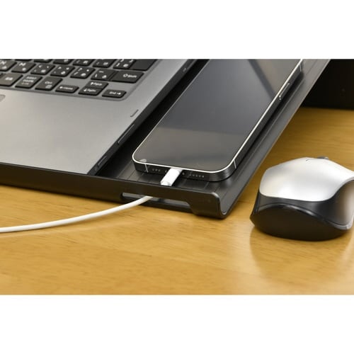 ノートパソコン スタンド 折りたたみ式 ブラック