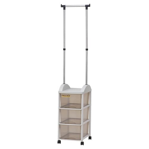 ハンガーラック 引き出し付 スリム 衣装ケース