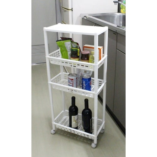 キッチンワゴン ヴィータワイドラック 4段