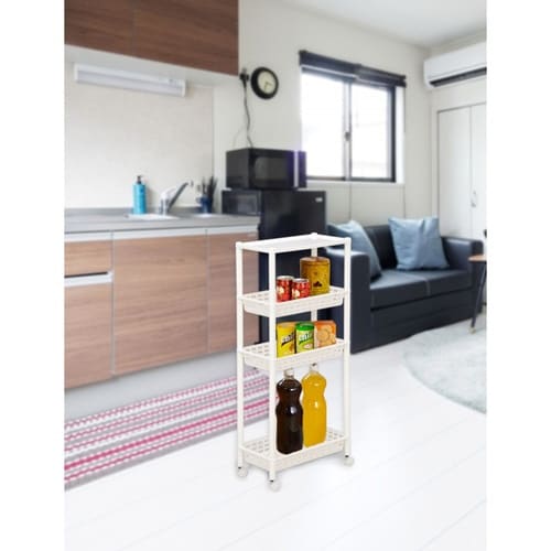 キッチンワゴン ヴィータワイドラック 4段