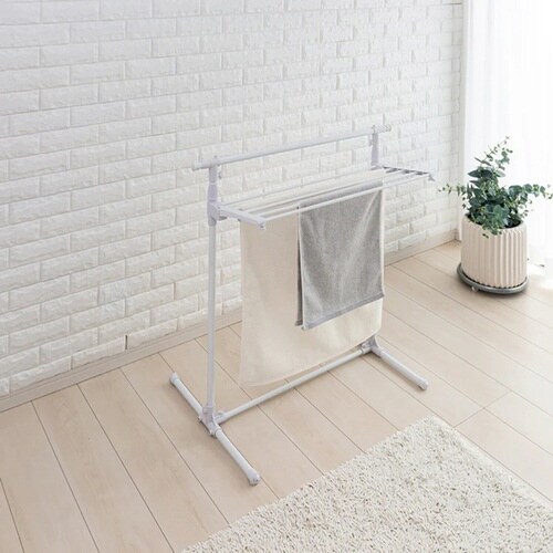 物干しスタンド 洗濯物干し 伸縮式物干し H型