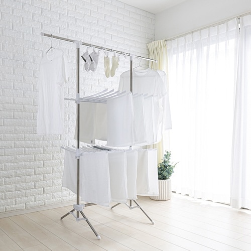 室内物干し あさがお 物干し 多機能物干し