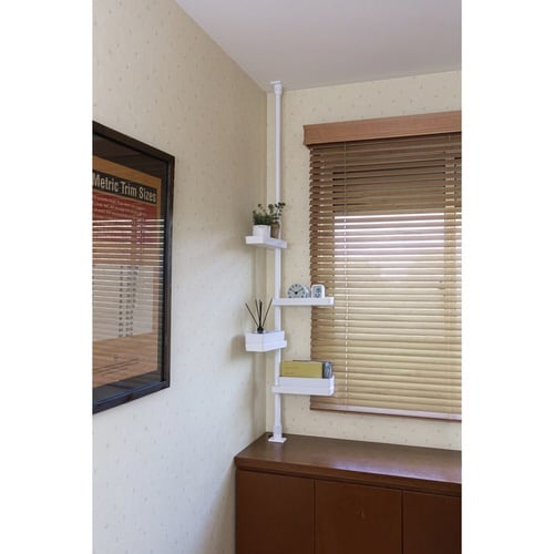 突っ張り スリムラック 洗面台上