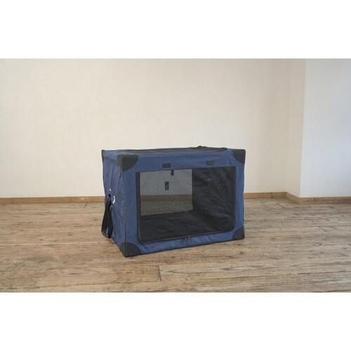 ペットキャリー 折りたたみ 簡単 ネイビー