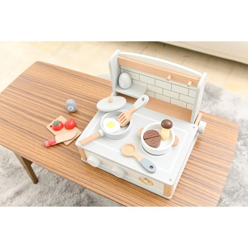 おもちゃ ベビー おままごと ホワイトグレー