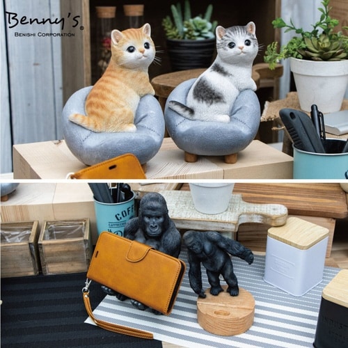 スマホスタンド ベニーズキャット ネコ サバ白