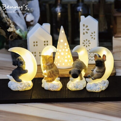 テーブルライト 犬 月 フレンチブル