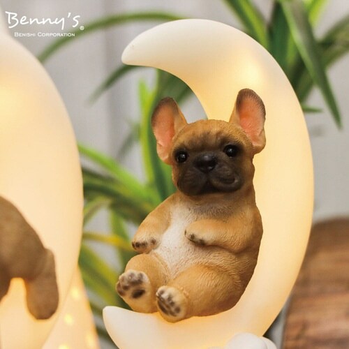 テーブルライト 犬 月 フレンチブル