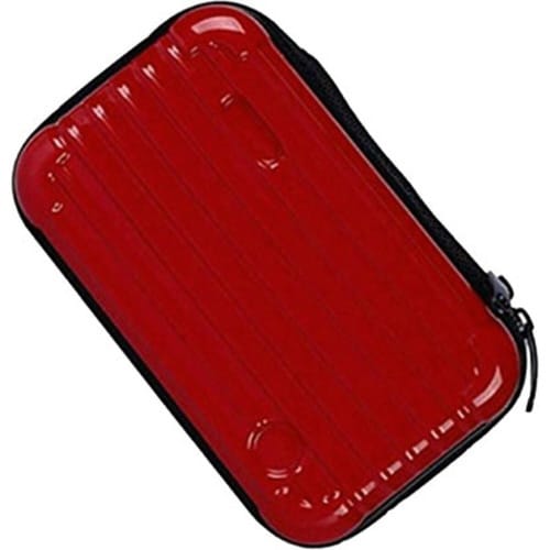 ポーチ ミニ スーツケース型 マルチポーチ レッド
