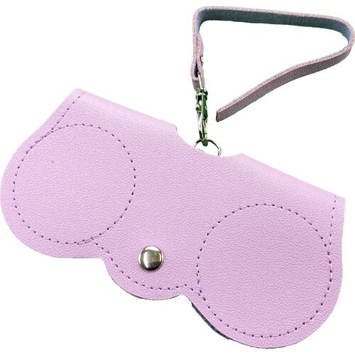 眼鏡ケース ストラップ付き ラベンダー