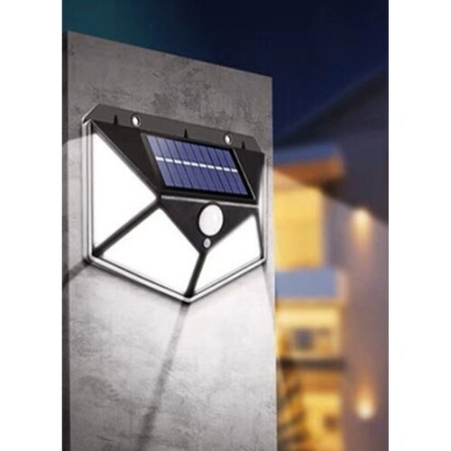 ソーラーライト 100球 ソーラー センサーライト