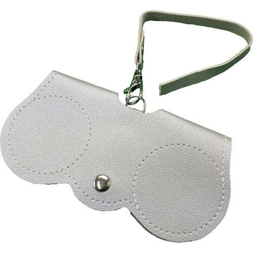 眼鏡ケース ストラップ付き ライトグレー