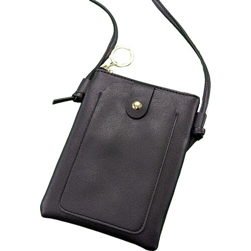 スマホショルダー スマホポシェット ブラック