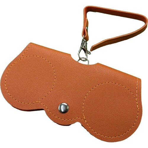 眼鏡ケース ストラップ付き オレンジ