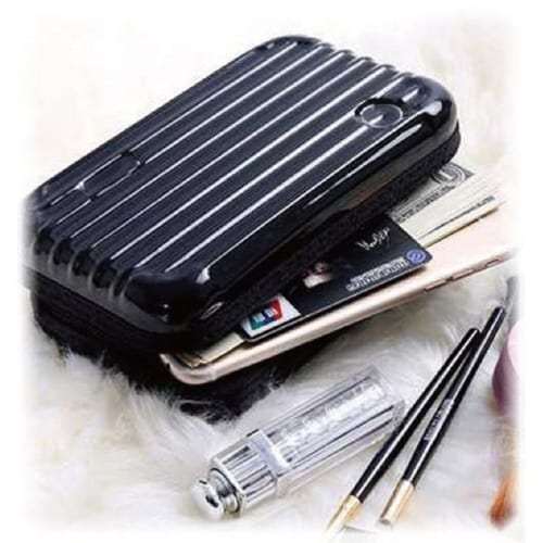 ポーチ ミニ スーツケース型 ブラック