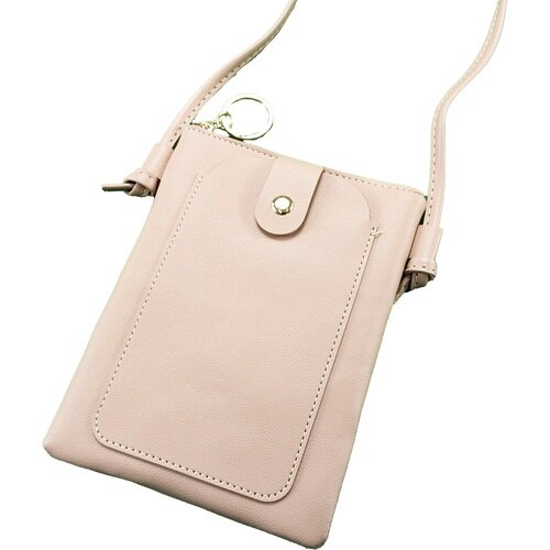 スマホショルダー スマホポシェット ピンク