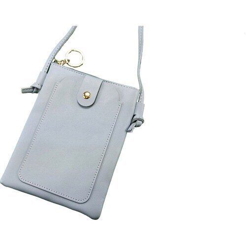 スマホショルダー スマホポシェット ライトブルー