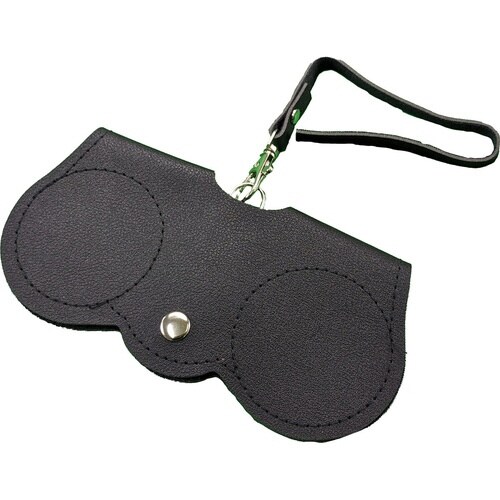 眼鏡ケース ストラップ付き ブラック