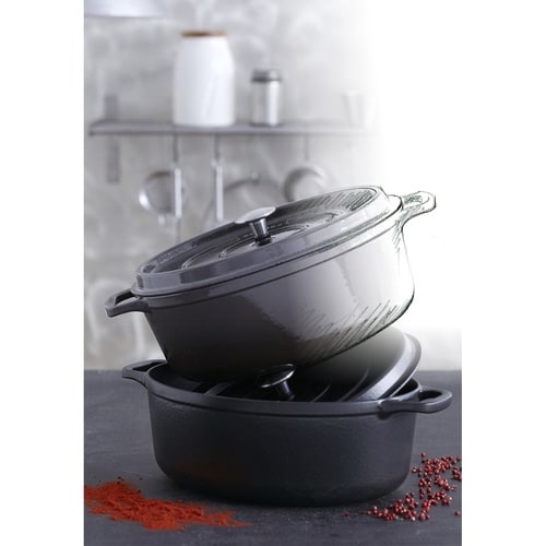 INVICTA キャセロール 22cm ブラック