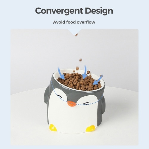 フードボウル ペンギンボウル 犬 猫 高さがある