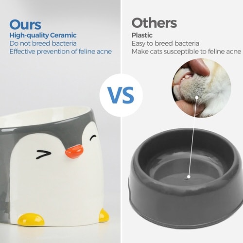 フードボウル ペンギンボウル 犬 猫 高さがある