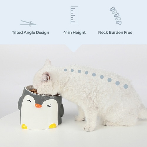 フードボウル ペンギンボウル 犬 猫 高さがある