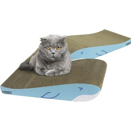 爪とぎ くじら兄弟 2個入り 猫 段ボール