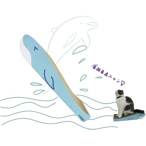 爪とぎ くじら兄弟 2個入り 猫 段ボール