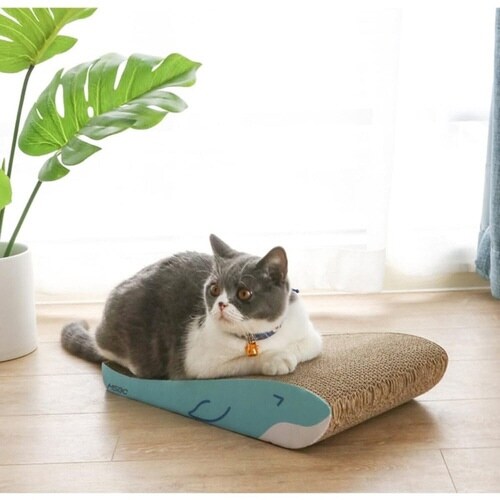 爪とぎ くじら兄弟 2個入り 猫 段ボール