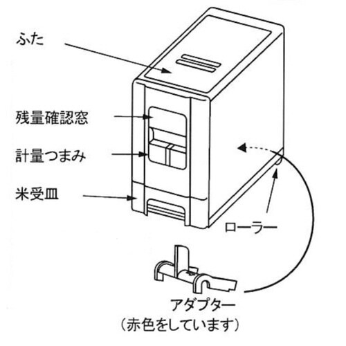 米びつ 1合計量 5kg用 無洗米対応