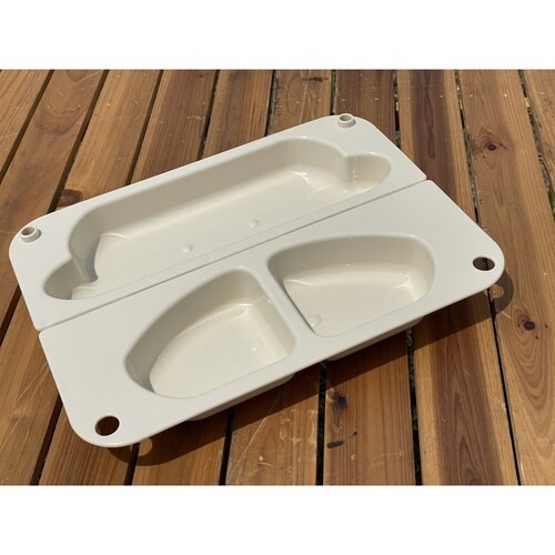 アウトドア食器 2WAYプレート ベージュ