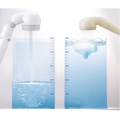 シャワーヘッド 節水 3D ライトグレー