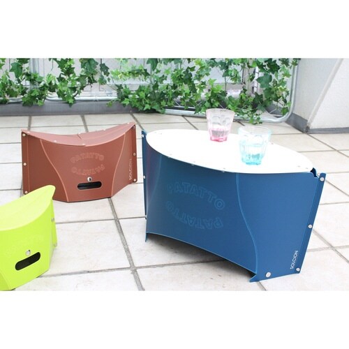 アウトドア テーブル 折りたたみ ミニ ネイビー