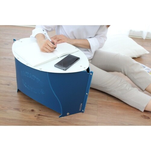 アウトドア テーブル 折りたたみ ミニ ネイビー