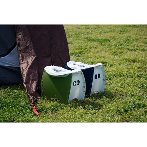 アウトドアチェア 軽量 ネイビー×ホワイト