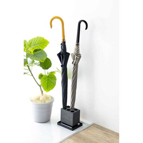 karari 傘立て スリム 珪藻土 ブラック