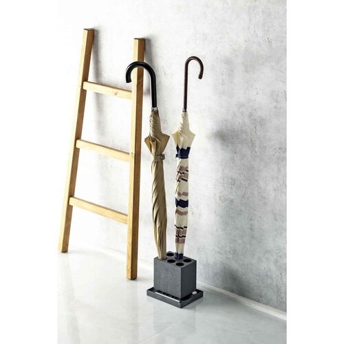 karari 傘立て スリム 珪藻土 ブラック